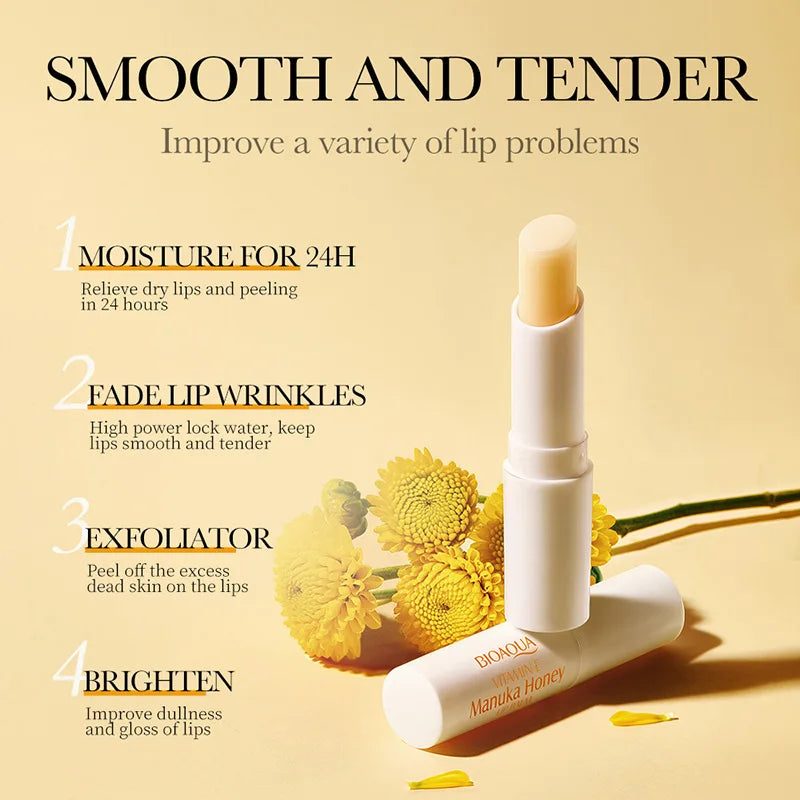Bálsamo Labial K-Derma: Vitamina E & Miel de Manuka - Nutrición Intensa