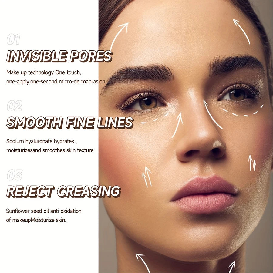 Base Primer Invisible Borrador de Poros: Efecto Piel de Filtro y Control de Brillo (30g)