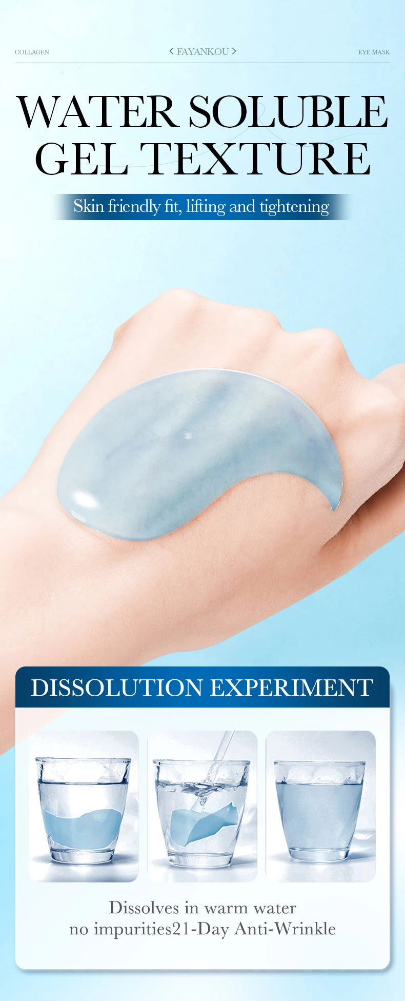 Parches de Hidrogel K-Derma: Colágeno de Cristal - Adiós Ojeras (60 uds)