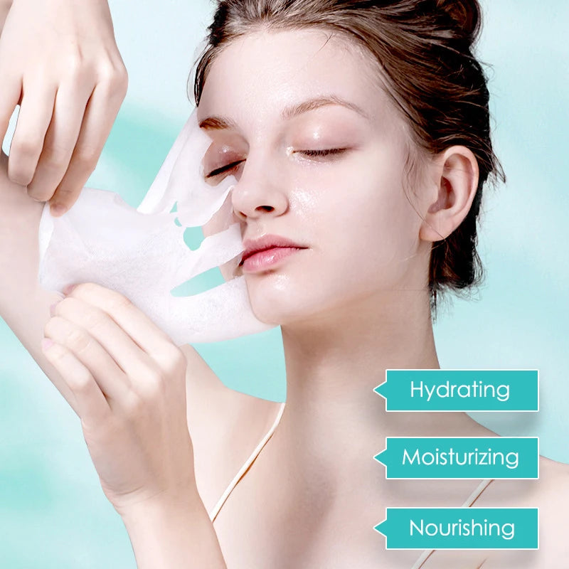 Pack 10 Mascarillas K-Derma: Ácido Hialurónico - Hidratación Profunda
