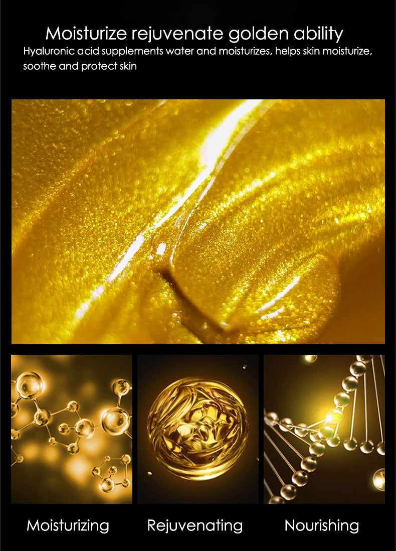 Pack 10 Mascarillas K-Derma: Oro 24K & Ácido Hialurónico - Hidratación & Firmeza