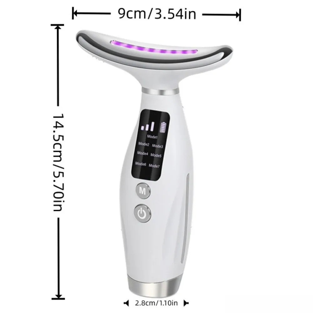 Dispositivo de Lifting y Terapia LED para Cuello y Rostro