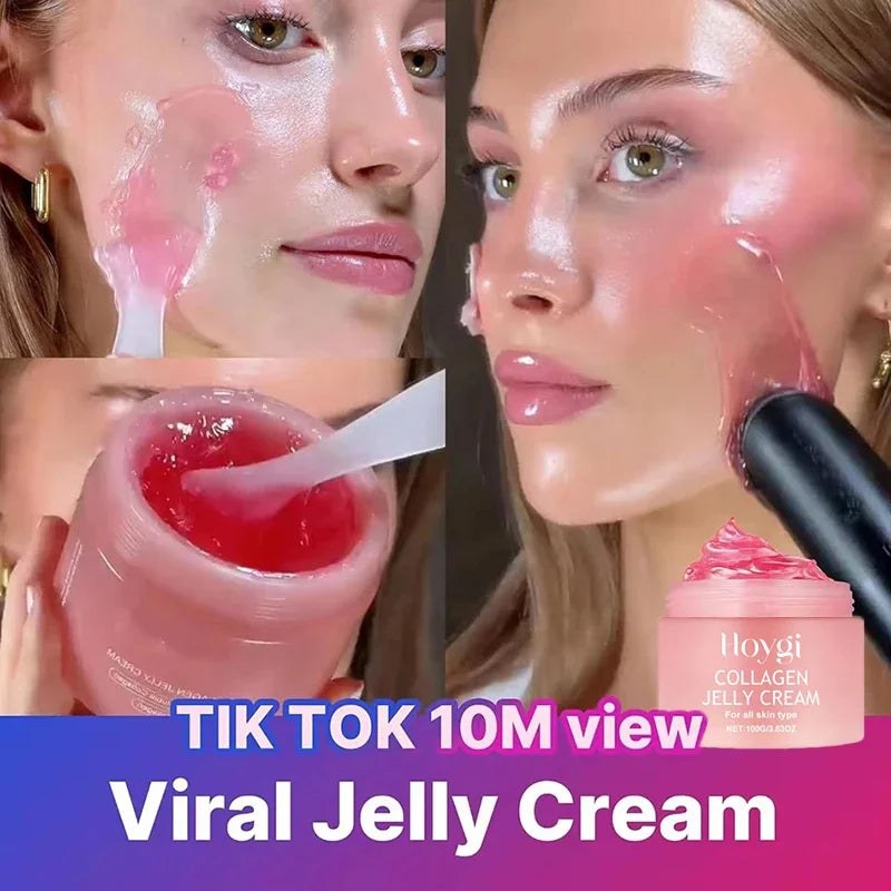 Collagen Jelly Cream K-Derma: Hidratación Viral & Efecto Poros Invisibles