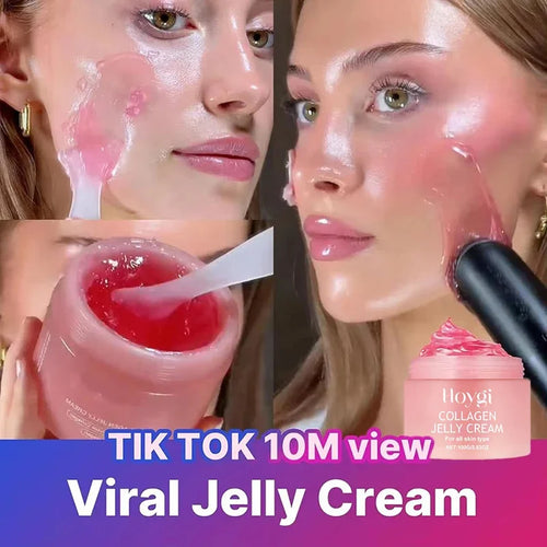 Collagen Jelly Cream K-Derma: Hidratación Viral & Efecto Poros Invisibles